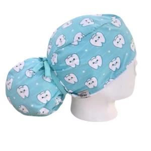 Muelitas Aguamarina Gorro Quirúrgico Odontología. Gorros Mágicos. Cali. Palmira. Colombia.